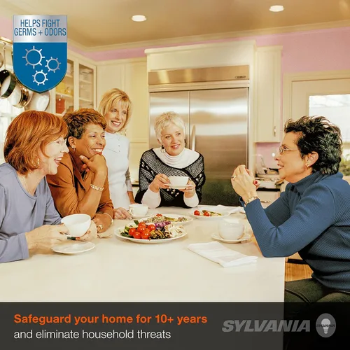 Vista 5 de Sylvania - Kit de luz empotrable de 5 pulgadas/6 pulgadas con tecnología LightSHIELD, LED germicida, 9 W = 65 W, 700 lúmenes, 5 CCT selección