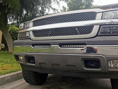 Vista 5 de iJDMTOY Kit de barra de luz LED de parachoques inferior de 32 pulgadas compatible con Chevy Silverado 1500 2500 3500 Avalanche: barra de luz LED