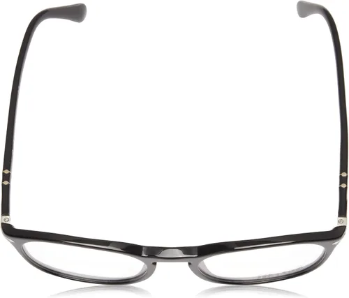 Vista 4 de Persol PO3007VM - Marcos cuadrados para gafas graduadas, Negro (blackDemo Lens)
