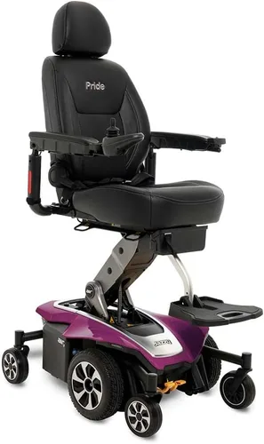Vista 5 de Pride Mobility Jazzy Air 2 Group 2 - Silla eléctrica con baterías U-1, tracción media, silla de ruedas eléctrica motorizada para adultos, 300 libras