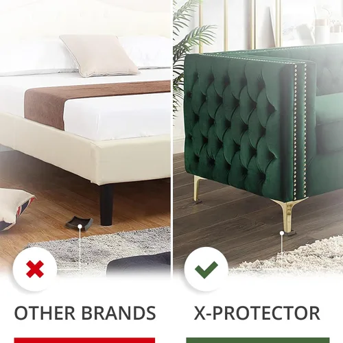Vista 2 de Copas X-PROTECTOR para muebles – Copas de ruedas de 1.7 pulgadas 4 piezas