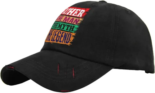 Vista 2 de KEHUASW Father The Man The Myth The Legend Cap Running Hats for Women AllBlack Mens hat Gifts for Him Workout Hats