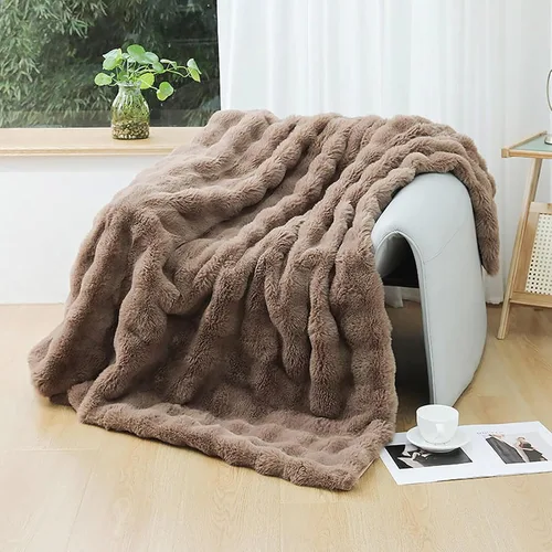 Vista 24 de UKELER - Manta de lana de búfalo a cuadros para sofá de 60 x 50 pulgadas - Ultra suave, afelpada, de franela, forro polar, sherpa, para niños