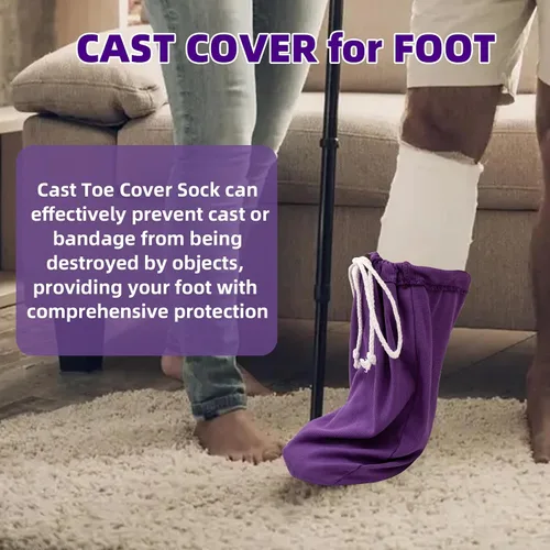 Vista 4 de 2 fundas para calcetines fundidos para pies, funda de pierna fundida debajo de la rodilla, funda de calcetín fundida, calcetines con cordón