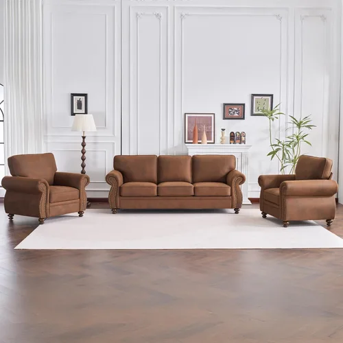 Vista 11 de Couchus Juegos de muebles de sala de estar, juegos de sofá y juegos de sofá para sala de estar, sofás vintage de mediados de siglo con diseño