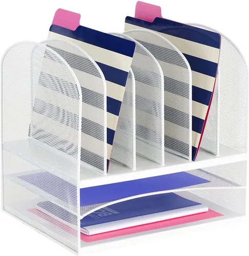 Vista 5 de Productos Safco 3255BL Onyx malla organizador de computadora con 2 horizontal/6 vertical secciones, Azul