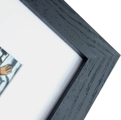 Vista 7 de Marco de fotos de 8 x 10 pulgadas, color negro, estilo grano de madera (negro, 8 x 10 pulgadas, 2 unidades)