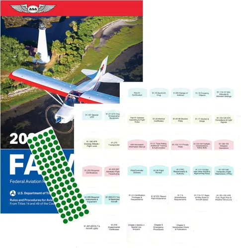 Vista 8 de Kit de bricolaje 2027 ASA FAR/AIM Book + 75 pestañas para instructor de vuelo certificado - Kit CFI (clásico)