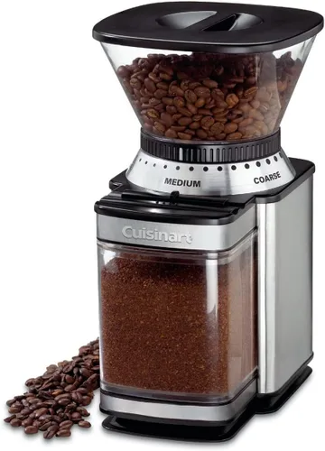Vista 2 de CUISINART Molinillo de café, molinillo automático eléctrico de un solo toque con selector de molienda de 18 posiciones, acero inoxidable, DBM-8P1