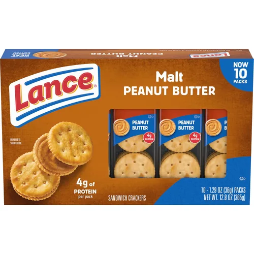 Vista 34 de Lance - Galletas saladas tipo sándwich, Captain's Wafers, paquete variado, 10 paquetes individuales, 6 sándwiches en cada uno