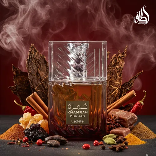Vista 6 de Lattafa Khamrah Dukhan para Unisex Eau de Parfum en Spray, 3.4 onzas / 100 ml