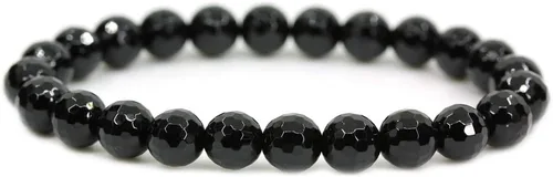 Vista 146 de Amandastone Pulsera elástica de cuentas redondas de 0.315 in con piedras preciosas naturales de 7 pulgadas