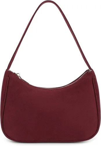 Vista 27 de CYHTWSDJ Bolsos de hombro para mujeres, lindo bolso tote tipo hobo con cierre de cremallera y mini cartera de mano Nailon Negro