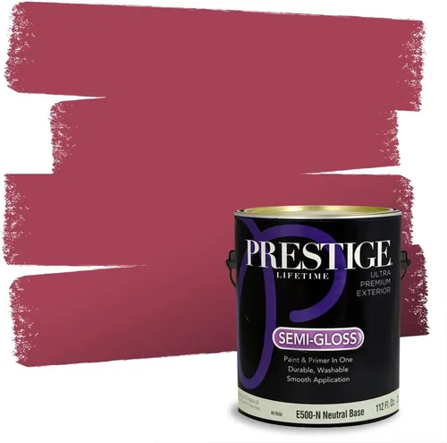 Vista 53 de Prestige Paints - Pintura exterior e imprimación en uno, 1 galón, plano, E500-P-A011GP