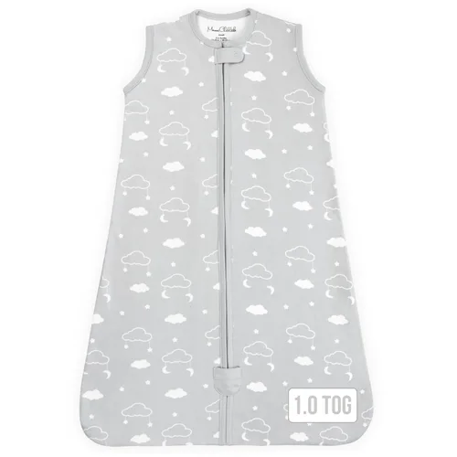Vista 43 de Mama Cheetah Saco de dormir para bebé de 0.5 TOG, Manta portátil de algodón orgánico para bebé con cremallera bidireccional, Saco de dormir