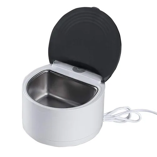Vista 2 de 110V 60HZ Limpiador ultrasónico de dentadura 5.1 fl oz Máquina de limpieza de dientes falsos, muy seguro, simple y eficiente dispositivo de limpieza