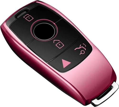 Vista 10 de Tukellen para Mercedes Benz Funda para llavero, Protector de llave de TPU suave especial compatible con 2017-2021 Clase E 2018-2021 Clase S Negro
