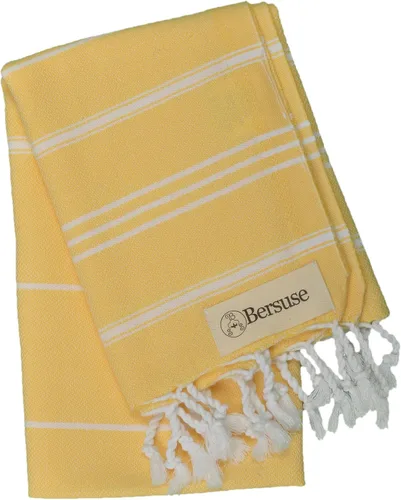 Vista 33 de Bersuse 100 % algodón - Toalla de mano Anatolia turca - Fouta Peshtemal para baño y playa - Para cabeza, rostro, cabello, bebés, cuidado, cocina
