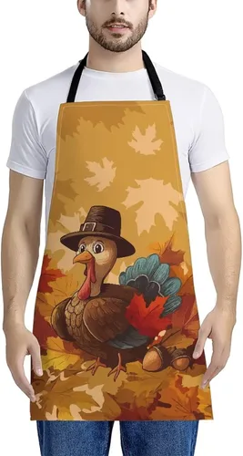 Vista 16 de Dreaweet Delantal de cocina unisex con cuello ajustable de Navidad