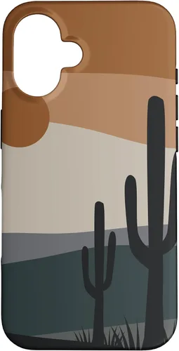 Vista 32 de Cute Desert Cactus Terracotta Southwestern Aesthetic Boho Case for iPhone 17
