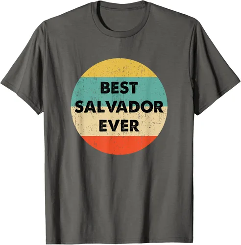 Vista 43 de Camiseta con nombre de Salvador, Negro