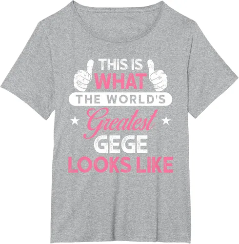 Vista 22 de Gege Gift: World's Greatest Gege T-Shirt, Negro