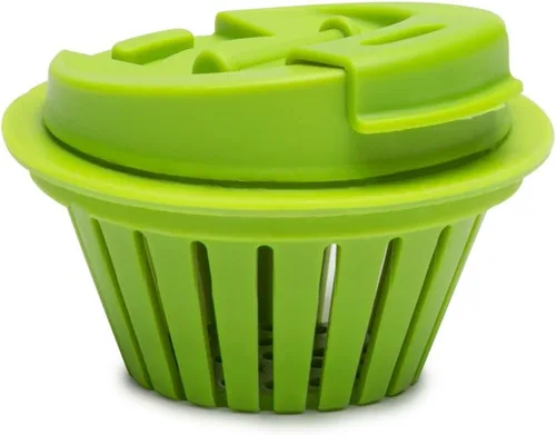 Vista 4 de Jarware Tapa de infusión de frutas para frascos Mason de boca regular, color verde (paquete de 2)