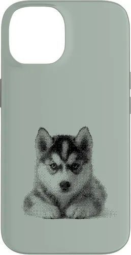 Vista 4 de Chic Husky Puppy for Dog Mom and Paw Parents Case for iPhone 15
