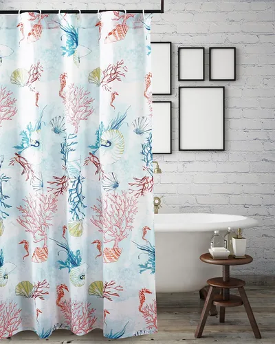 Vista 8 de Barefoot Bungalow Sarasota Cenefa para ventana, talla única, multicolor 84.00 x 14.00 pulgadas