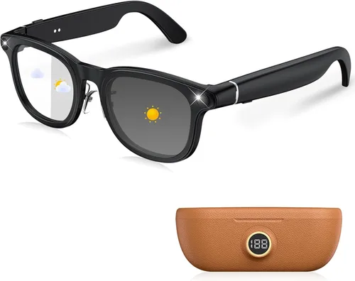 Vista 12 de GenXenon Gafas inteligentes AI con cámara, video 4K y traducción en tiempo Gafas de cámara negra