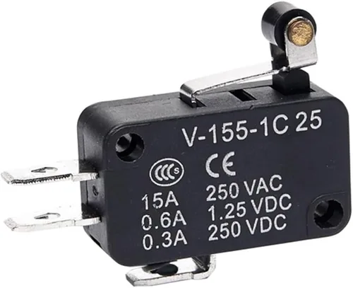 Vista 11 de HEXEH Interruptor de límite Micro Interruptores de viaje de límite de contacto plateado autorreset momentáneo V-15 V-151 V-152 V-153 V-154 V-155