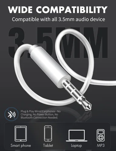 Vista 3 de Antool Auriculares con cable,【Llamadas Ultra Claras y sin Ruido】 Auriculares con cable de 3.5mm, auriculares intraaurales con micrófono, compatibles