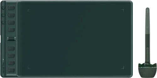 Vista 10 de HUION Inspiroy 2 Tableta de dibujo mediana con rueda de desplazamiento, 9 x Negro