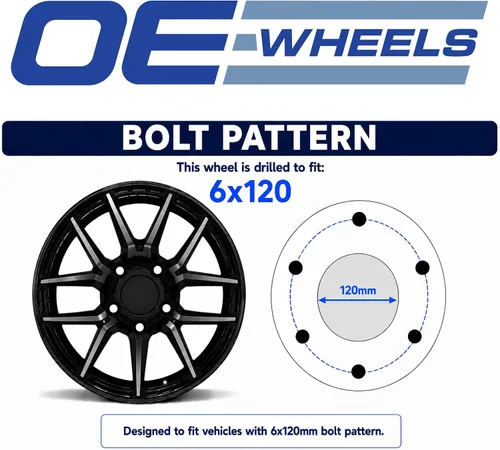 Vista 6 de OE Wheels CA12 20x8 Set (4) llantas cromadas 4709 6x120 Cromo