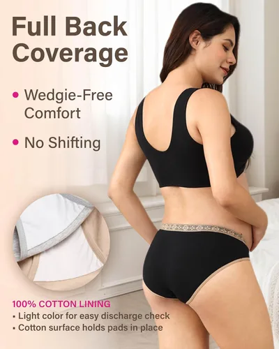 Vista 11 de Intimate Portal - Ropa interior de maternidad para debajo del vientre o pancita, panties post-parto