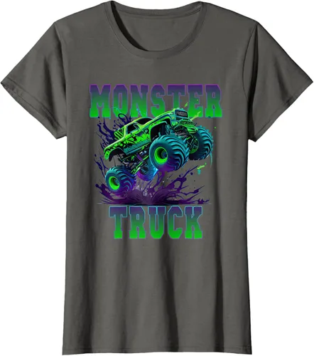 Vista 7 de Camiseta Monster Truck 4x4, Negro