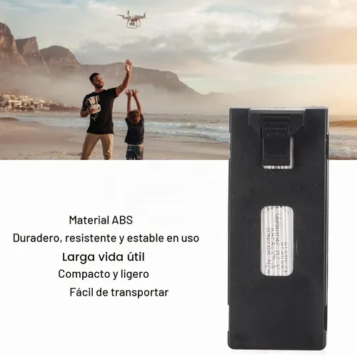 Vista 4 de Batería de dron a control remoto, 3.7 V 2600 mAh batería de iones de litio ABS control remoto UAV repuesto para E88 E88MAX E525 E99 K3 RC Drone