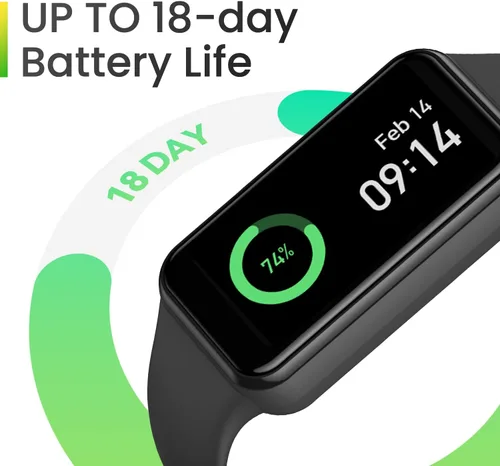 Vista 2 de Amazfit Band 7 - Rastreador de fitness y salud para mujeres y hombres, batería de 18 días, Alexa incorporada, pantalla AMOLED de 1.47 pulgadas, Negro