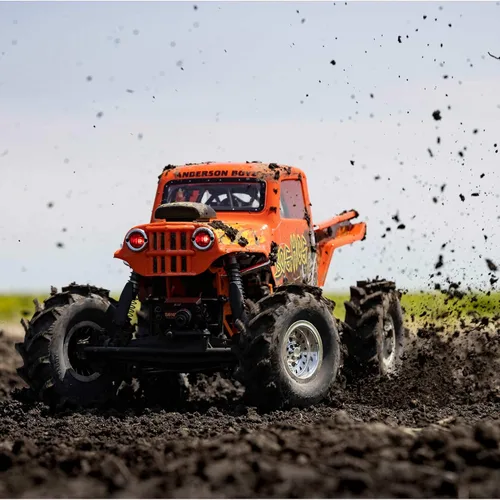 Vista 6 de Losi RC Crawler LMT 4 ruedas de eje sólido Mega Truck sin escobillas RTR Baterías y cargador no incluido Bog Hog LOS04024T2