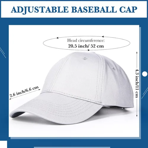 Vista 2 de Jecery 12 gorras de béisbol para mujeres y hombres, gorras de béisbol lavadas, gorras deportivas de algodón ajustables para adultos, actividades al
