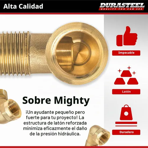 Vista 5 de DuraSteel Grifo de Montaje en Pared Codo de 90 Grados - Grifo de Cocina Comercial Kit de Protección contra Salpicaduras que Ahorra Espacio
