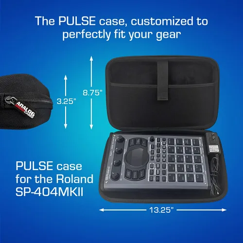 Vista 5 de ANALOG CASES Roland SP-404 MKII/SP-404 - Estuche rígido compacto de pulso personalizado para viajes