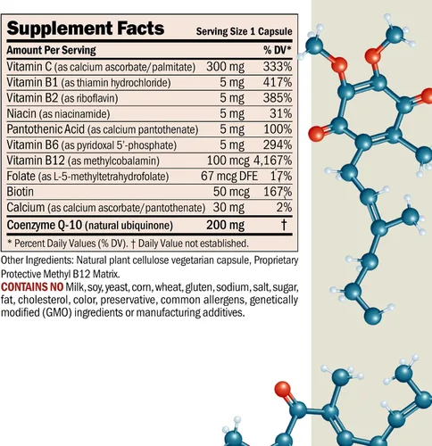 Vista 2 de ANDREW LESSMAN Coenzima Q-10 200 mg 30 Cápsulas - Esencial para la Producción de Energía y Función Óptima de Órganos Clave, Soporte Antioxidante, Se
