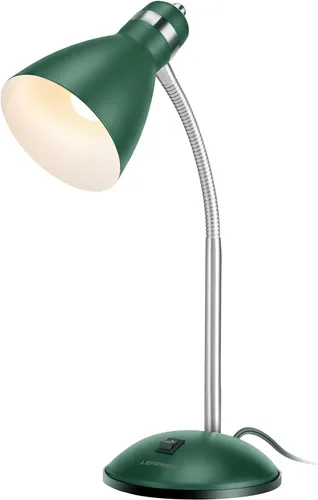 Vista 16 de LEPOWER Lámpara de escritorio de metal, luz de lectura ajustable de cuello Negro arena