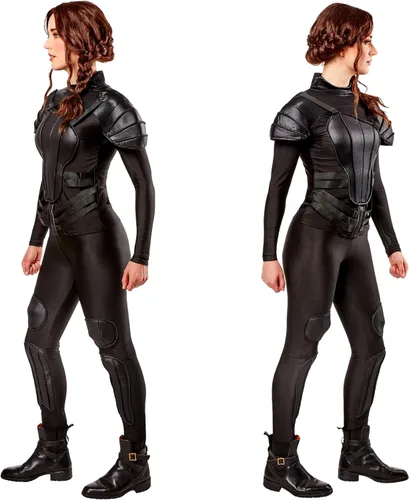 Vista 3 de Rubie's Disfraz de Katniss de lujo de The Hunger Games para mujer, Negro, talla única