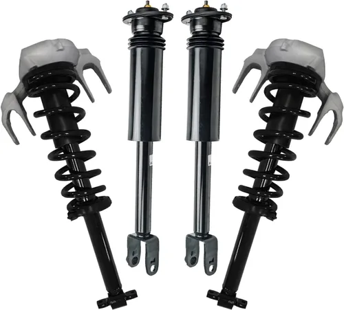 Vista 38 de Detroit Axle - Puntales y Amortiguadores para Chevy Traverse Buick Enclave GMC Acadia Saturn Outlook 2007-2012, 2 puntales delanteros con resorte