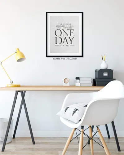 Vista 8 de Govivo Sobrio - Regalos de recuperación para hombres y mujeres - Arte de pared sobriedad - Decoración de habitación de aliento de recuperación