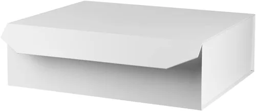 Vista 12 de 1 paquete de caja de regalo negra con tapas, pequeña de 12 x 8 x 2.7 pulgadas, cajas de regalo para ropa, cajas de regalo para camisas con cinta