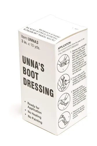 Vista 4 de Grafco Unna's Boot Dressing - Vendaje de compresión de óxido de zinc de 3" x 10 yardas (12 unidades)