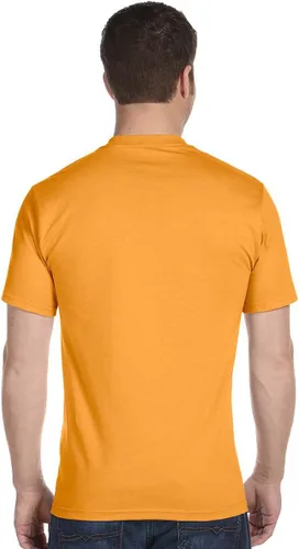 Vista 3 de Hanes 5.2 onzas Camiseta de algodón (5280)., 5280, M, Azul claro